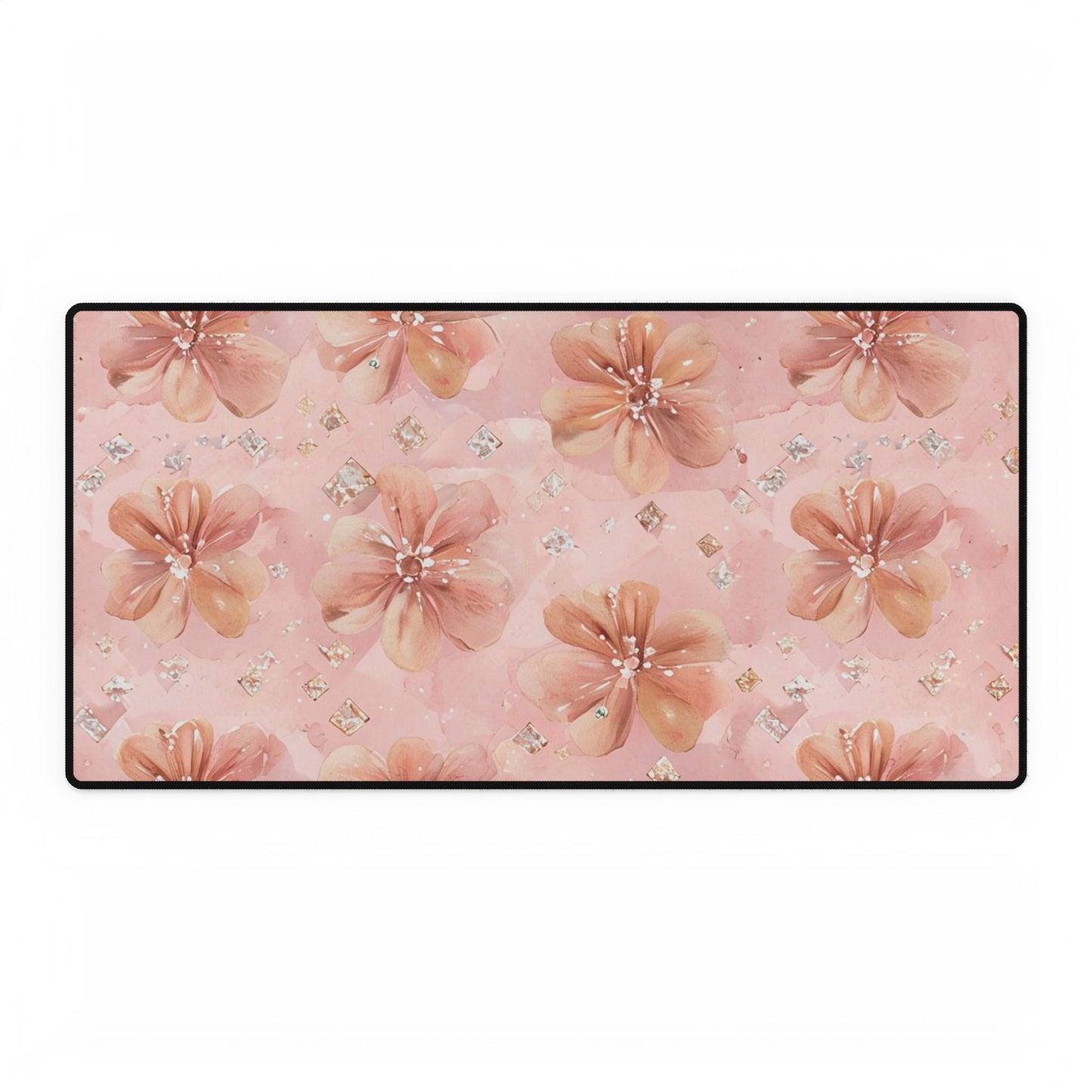 Floral Elegance Desk Mat - Stylish Office Decor for Home & Work
