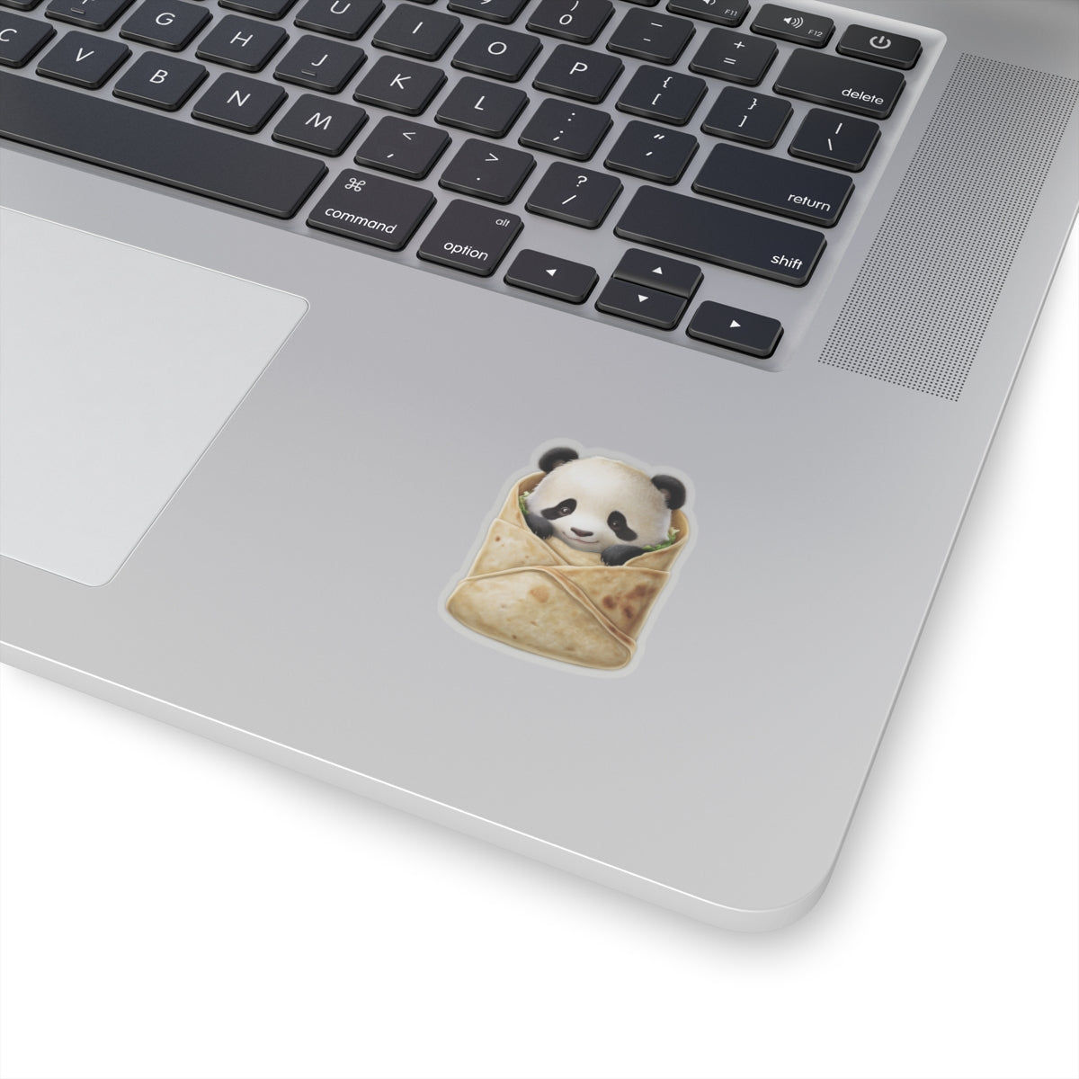 Cute Panda Burrito Kiss-Cut Stickers - Perfect for Laptops & Water Bottles