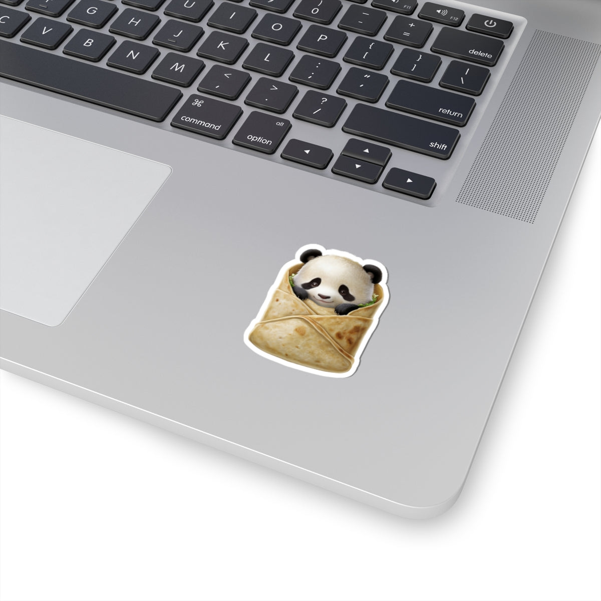 Cute Panda Burrito Kiss-Cut Stickers - Perfect for Laptops & Water Bottles