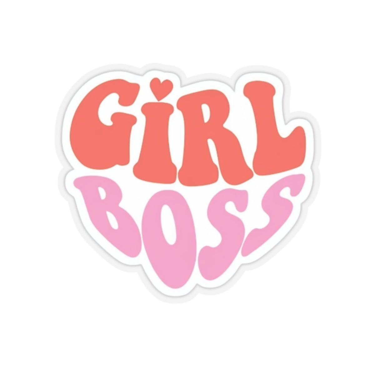 Inspirational Girl Boss Kiss-Cut Stickers - Empower Your Space!
