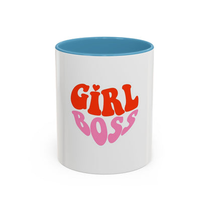 Girl Boss Accent Coffee Mug - Empowering Ceramic Mug for Daily Motivation