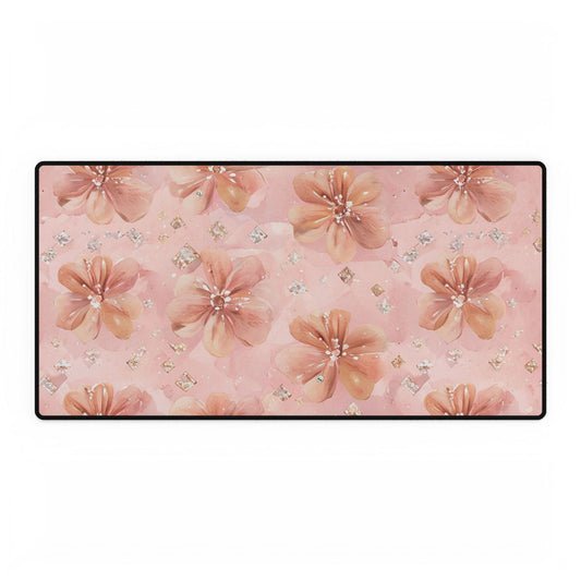 Floral Elegance Desk Mat - Stylish Office Decor for Home & Work