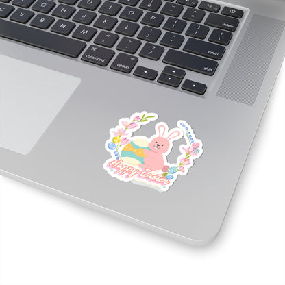 Happy Easter Bunny Kiss-Cut Stickers - Cute Spring Decor for Gifts & Celebrations