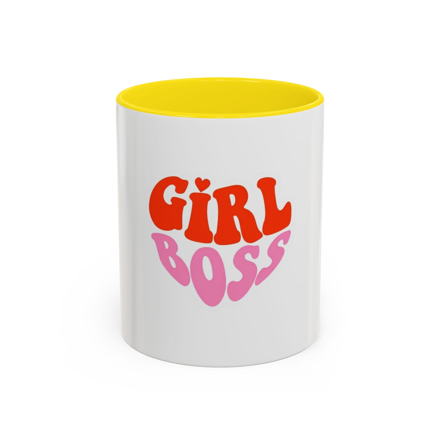 Girl Boss Accent Coffee Mug - Empowering Ceramic Mug for Daily Motivation