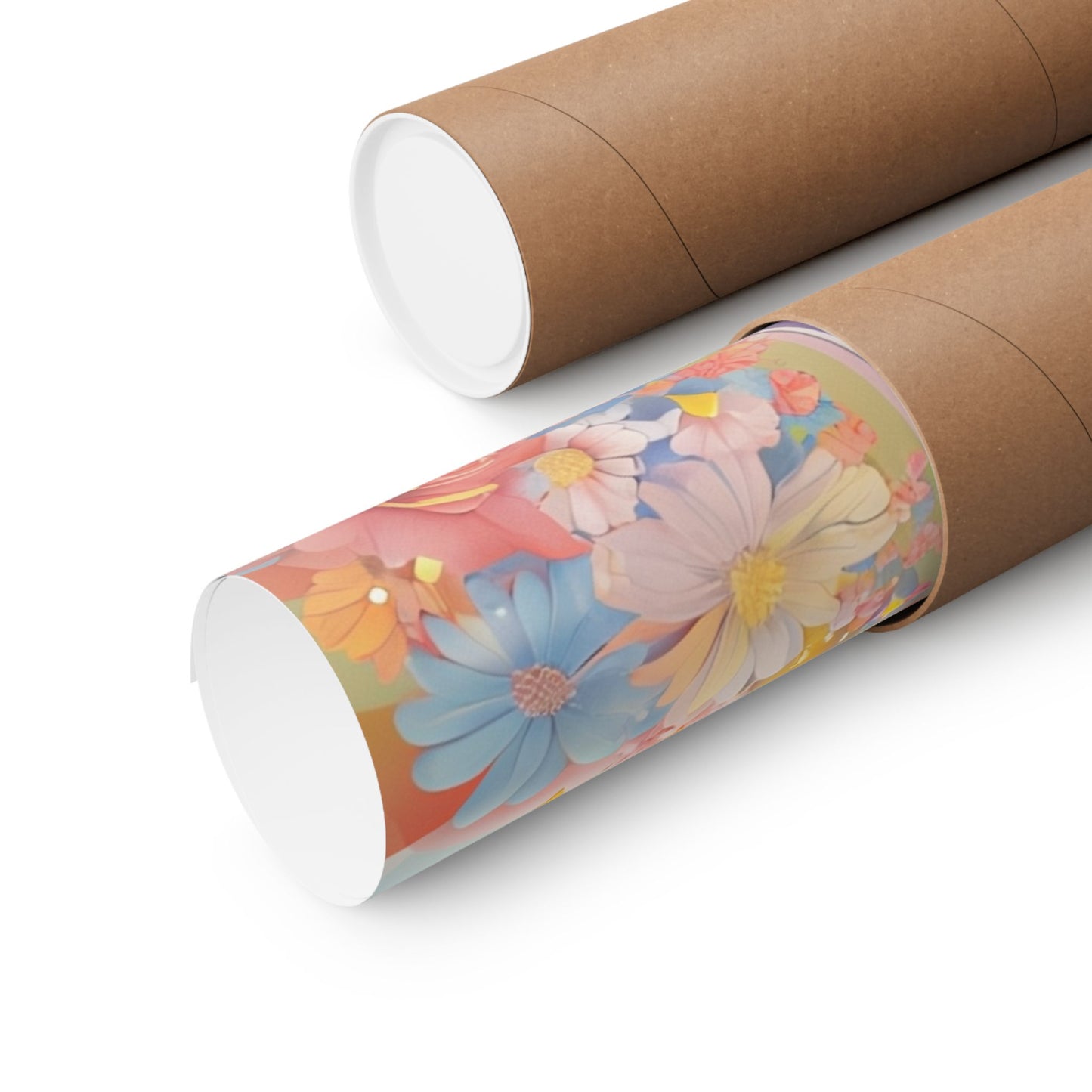 Inspirational Matte Vertical Poster - 'Your Path Awaits' Floral Art for Home Decor and Motivation