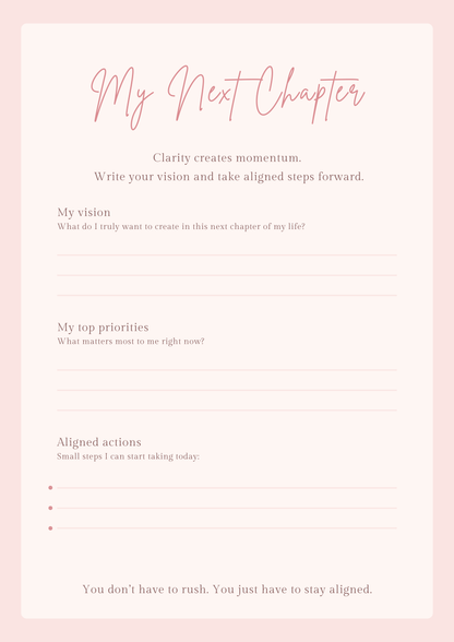 Becoming Her Soft Healing Workbook Digital Download Self Love Reset Journal Soft Life Planner Printable Shadow Work Journal