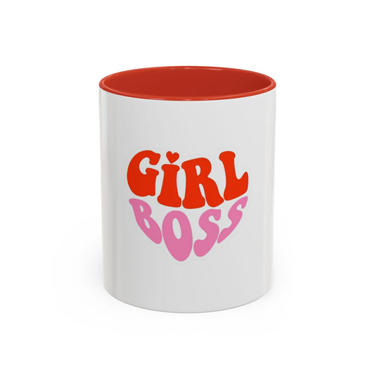 Girl Boss Accent Coffee Mug - Empowering Ceramic Mug for Daily Motivation