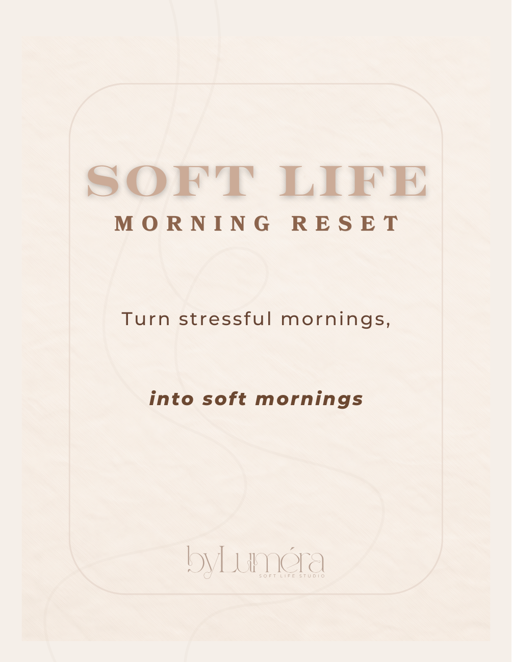 Soft Life Morning Reset Planner | 7 Day Calm Morning Routine Digital PDF