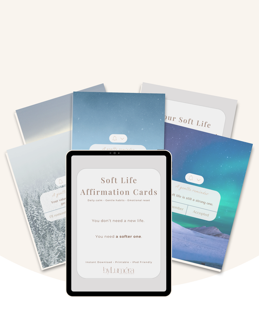 Soft Reminder Affirmation Cards: Gentle Self-Love & Calm Affirmations