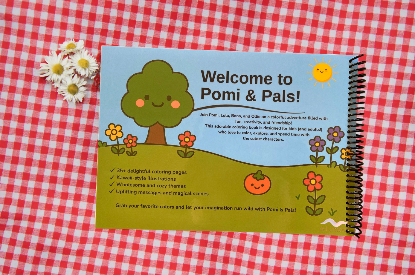Pomi & Pals: A Whimsical Coloring Book for Kids and Adults – Kawaii Animal Friends