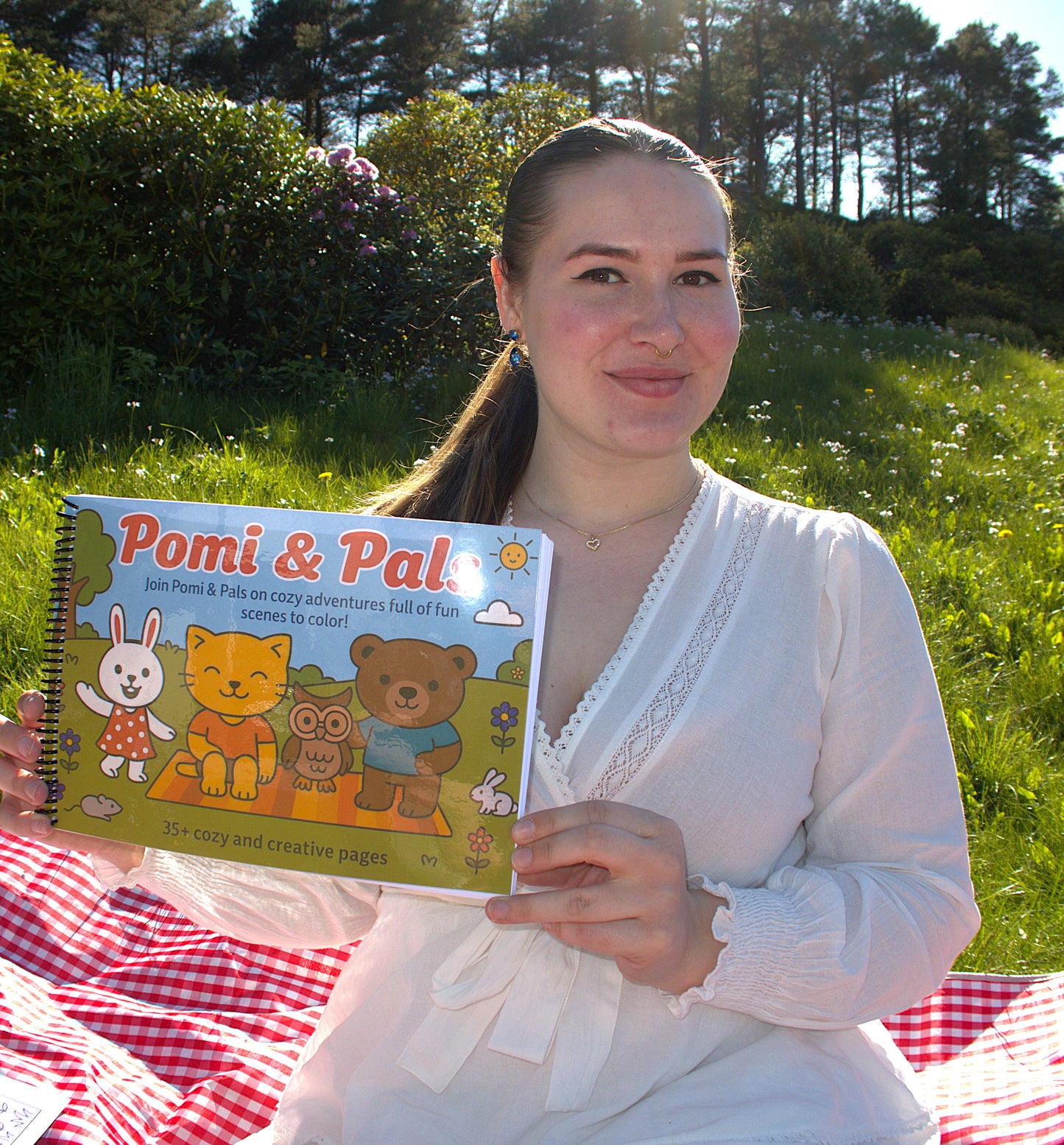 Pomi & Pals: A Whimsical Coloring Book for Kids and Adults – Kawaii Animal Friends