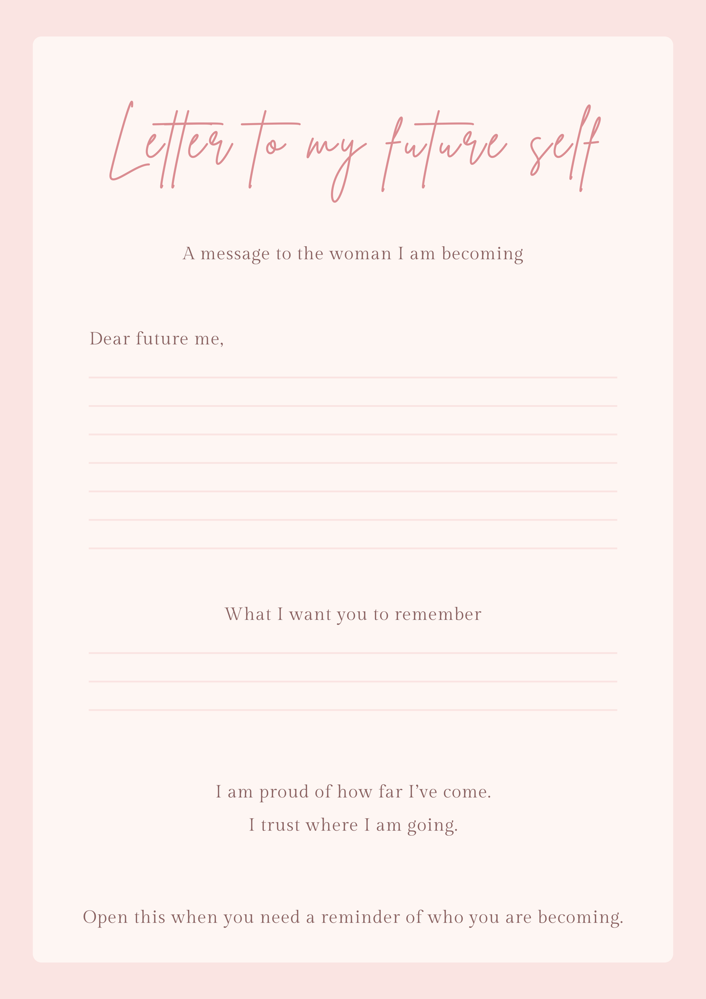 Becoming Her Soft Healing Workbook Digital Download Self Love Reset Journal Soft Life Planner Printable Shadow Work Journal