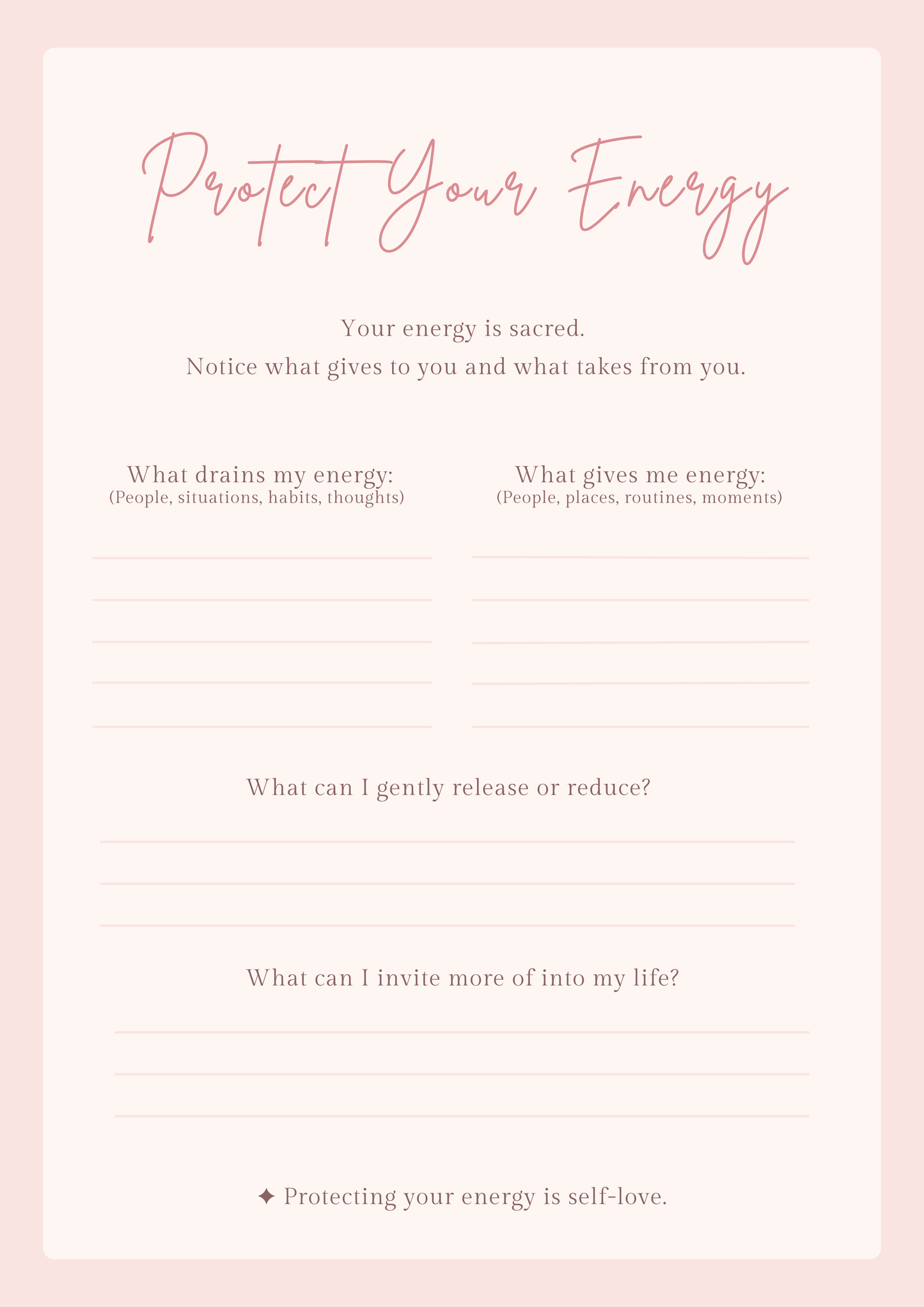 Becoming Her Soft Healing Workbook Digital Download Self Love Reset Journal Soft Life Planner Printable Shadow Work Journal